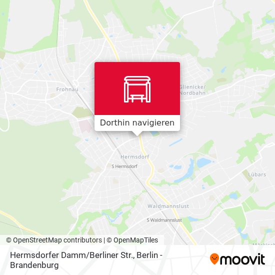 Hermsdorfer Damm/Berliner Str. Karte