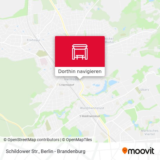 Schildower Str. Karte