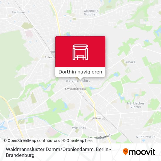 Waidmannsluster Damm / Oraniendamm Karte