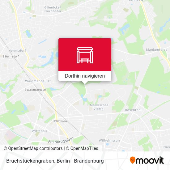 Bruchstückengraben Karte