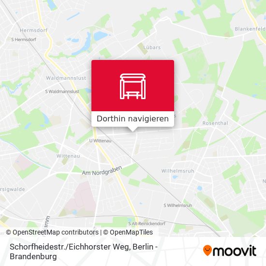 Schorfheidestr. / Eichhorster Weg Karte