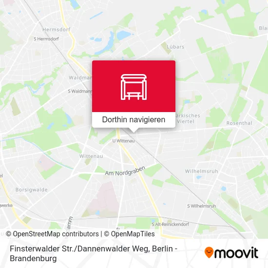 Finsterwalder Str. / Dannenwalder Weg Karte