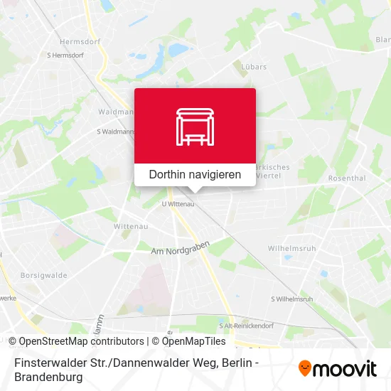 Finsterwalder Str. / Dannenwalder Weg Karte