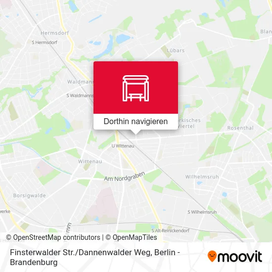Finsterwalder Str. / Dannenwalder Weg Karte