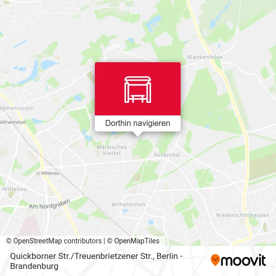 Quickborner Str. / Treuenbrietzener Str. Karte