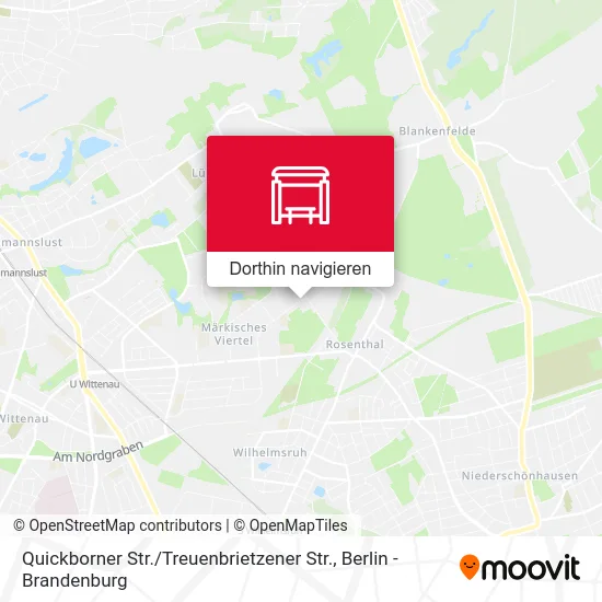 Quickborner Str. / Treuenbrietzener Str. Karte