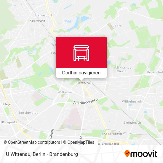 U Wittenau Karte