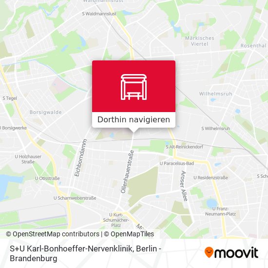 S+U Karl-Bonhoeffer-Nervenklinik Karte