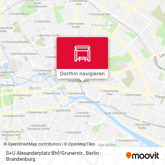 S+U Alexanderplatz Bhf / Grunerstr. Karte