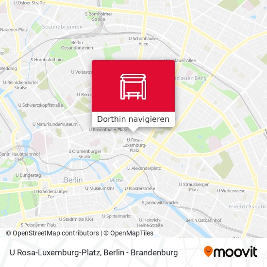 U Rosa-Luxemburg-Platz Karte