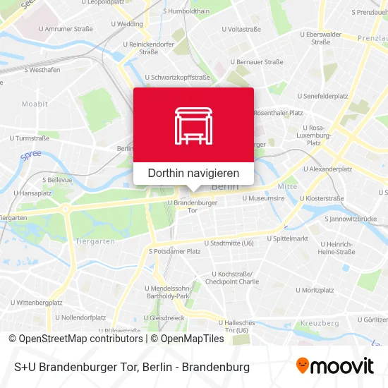 S+U Brandenburger Tor Karte