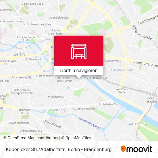 Köpenicker Str./Adalbertstr. Karte