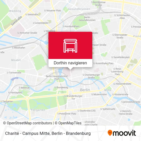 Charité - Campus Mitte Karte