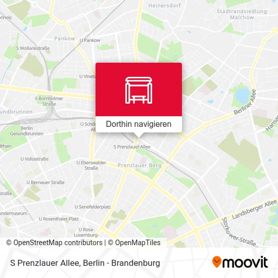S Prenzlauer Allee Karte