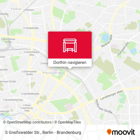 S Greifswalder Str. Karte
