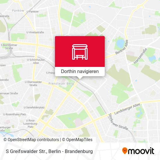 S Greifswalder Str. Karte