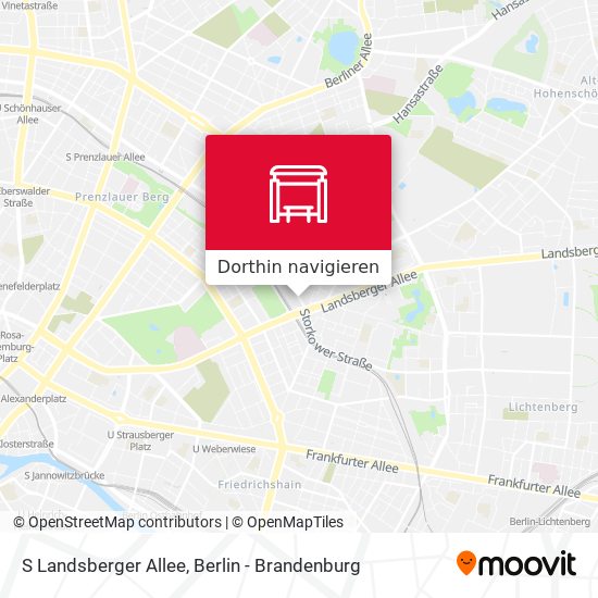 S Landsberger Allee Karte