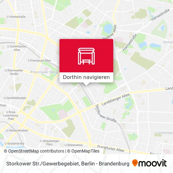 Storkower Str./Gewerbegebiet Karte