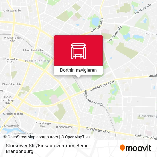 Storkower Str./Einkaufszentrum Karte