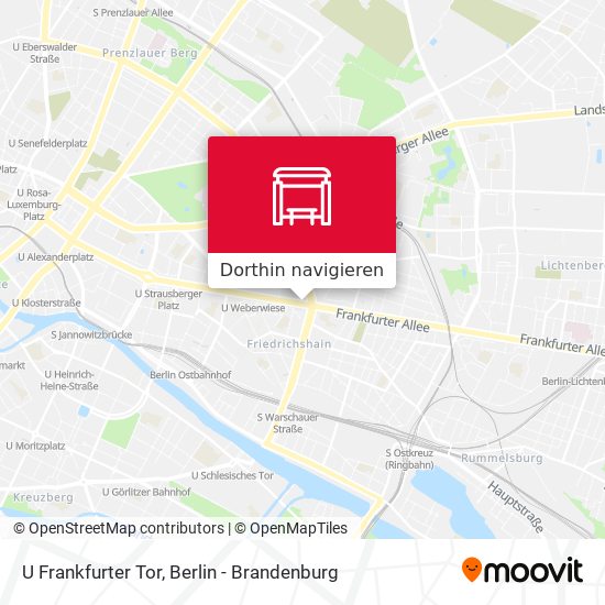 U Frankfurter Tor Karte