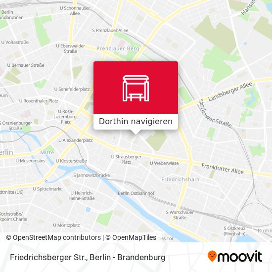 Friedrichsberger Str. Karte