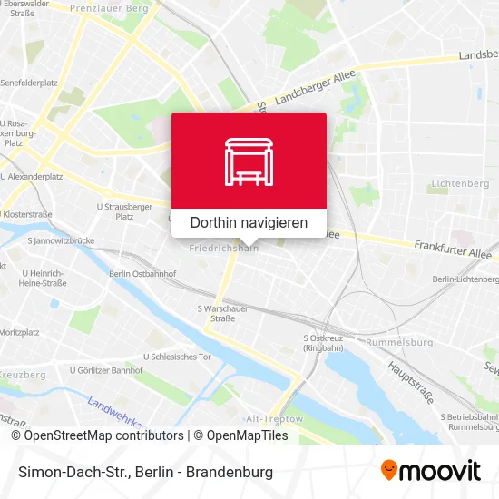 Simon-Dach-Str. Karte