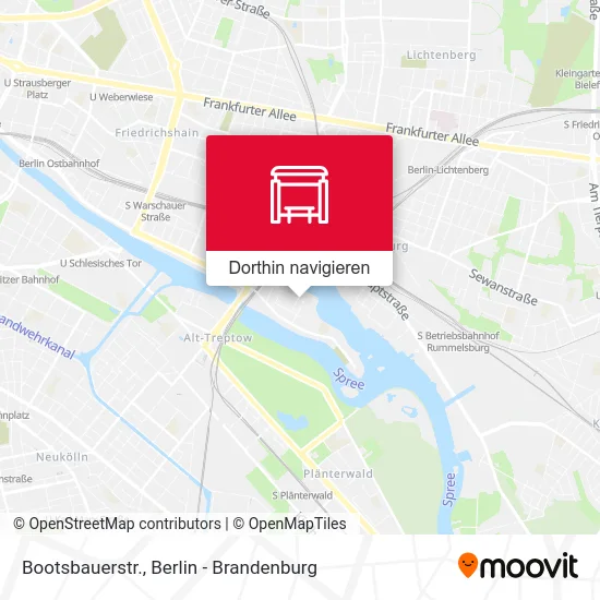 Bootsbauerstr. Karte