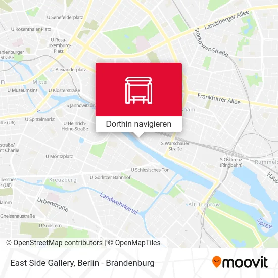 East Side Gallery Karte