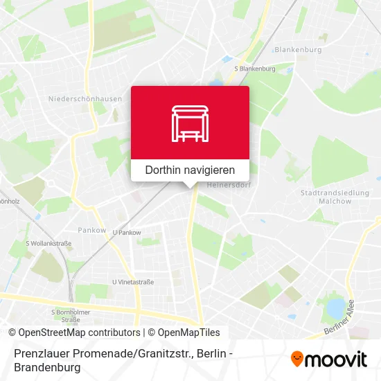 Prenzlauer Promenade / Granitzstr. Karte