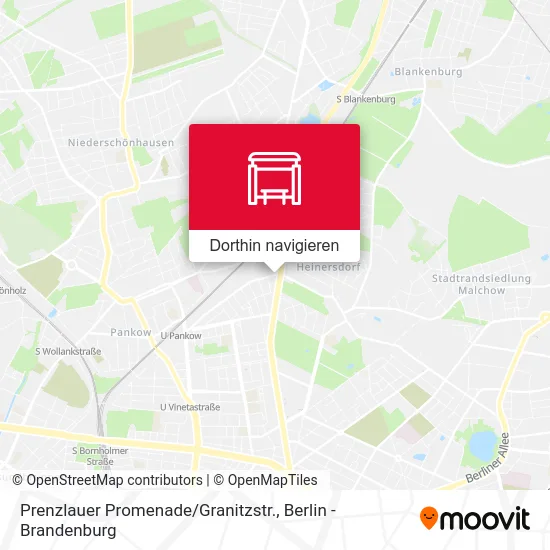 Prenzlauer Promenade / Granitzstr. Karte
