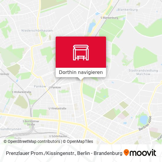 Prenzlauer Prom./Kissingenstr. Karte