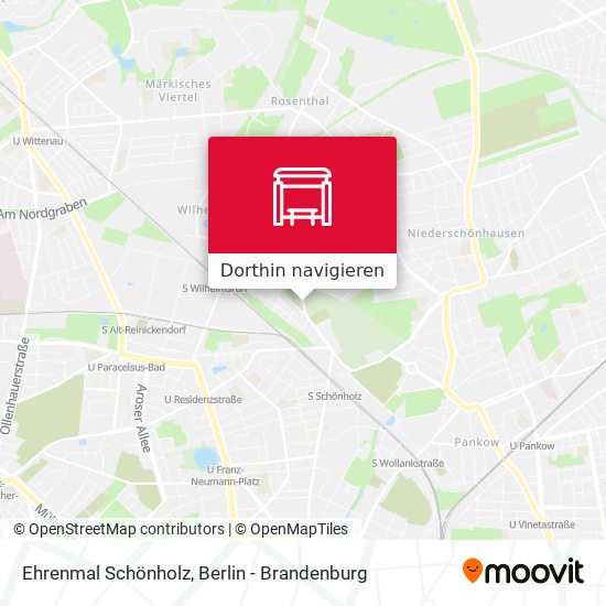 Ehrenmal Schönholz Karte