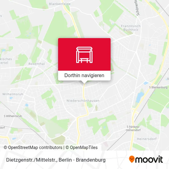 Dietzgenstr./Mittelstr. Karte