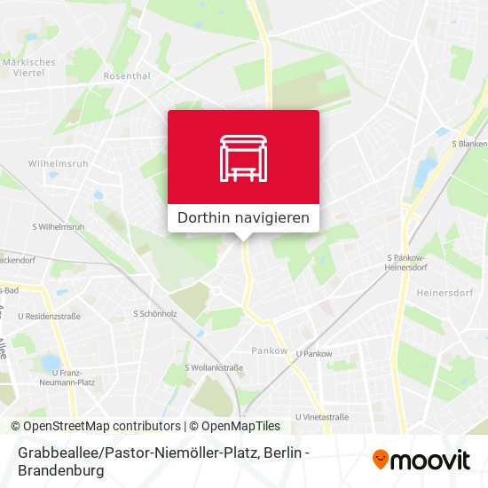 Grabbeallee / Pastor-Niemöller-Platz Karte