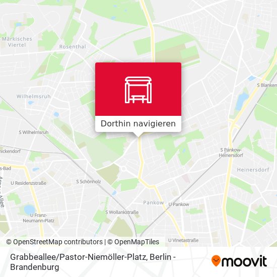 Grabbeallee / Pastor-Niemöller-Platz Karte