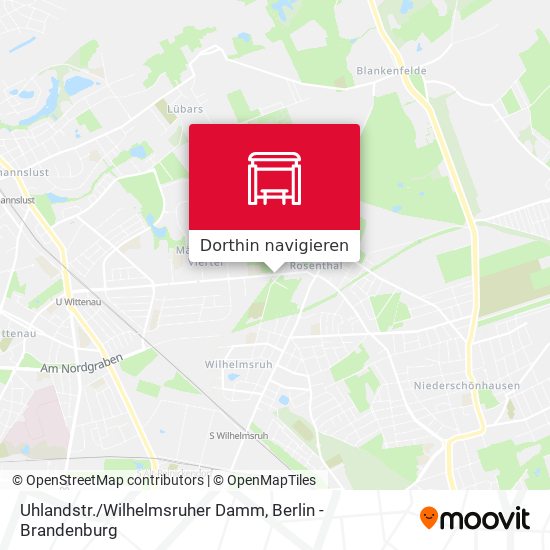 Uhlandstr./Wilhelmsruher Damm Karte