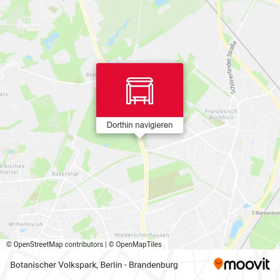 Botanischer Volkspark Karte