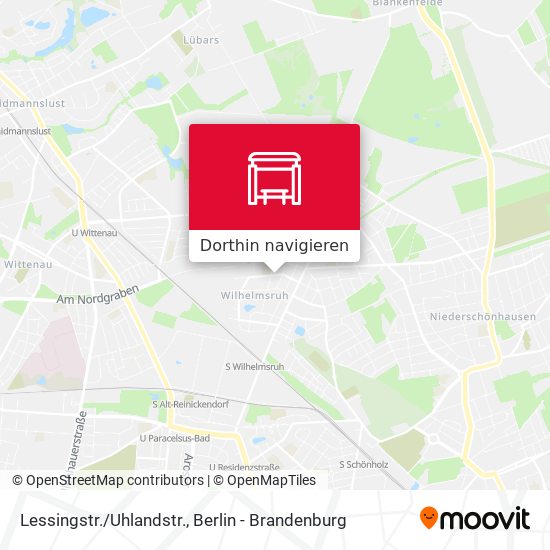 Lessingstr./Uhlandstr. Karte