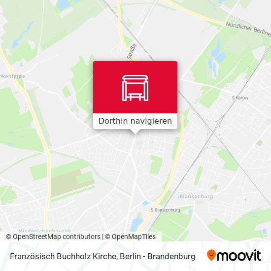 Französisch Buchholz Kirche Karte