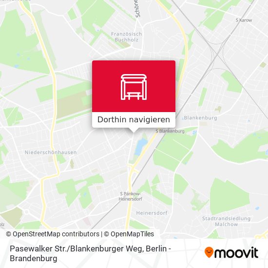 Pasewalker Str. / Blankenburger Weg Karte