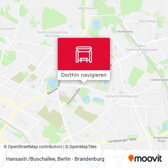 Hansastr./Buschallee Karte