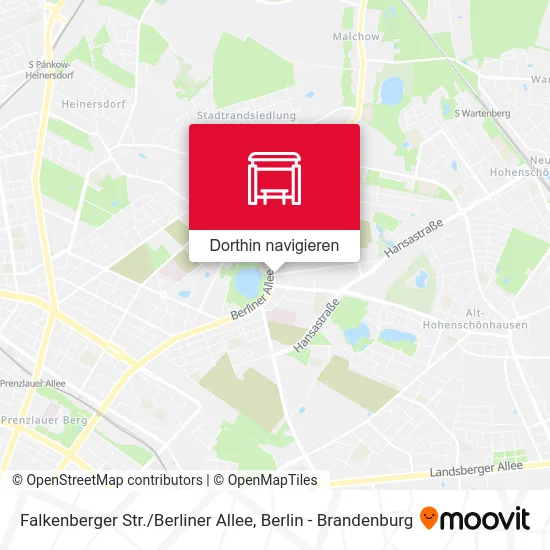 Falkenberger Str. / Berliner Allee Karte