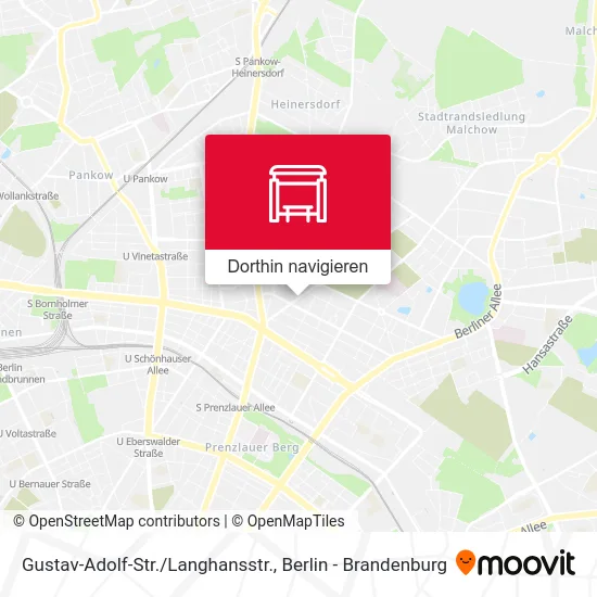 Gustav-Adolf-Str./Langhansstr. Karte