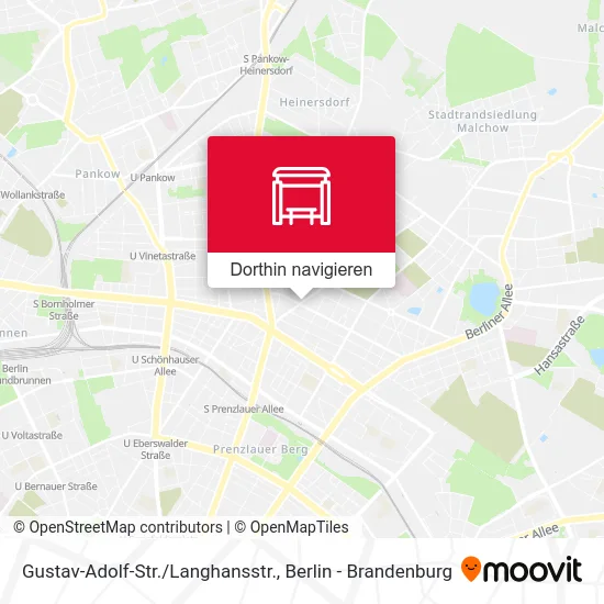 Gustav-Adolf-Str./Langhansstr. Karte