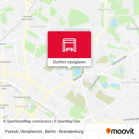 Parkstr./Amalienstr. Karte