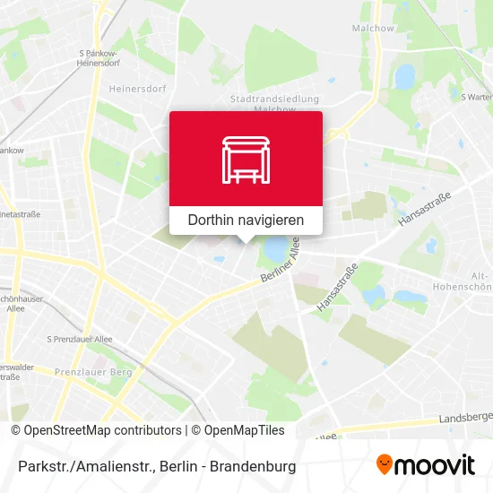 Parkstr./Amalienstr. Karte