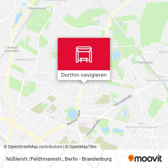Nüßlerstr./Feldtmannstr. Karte