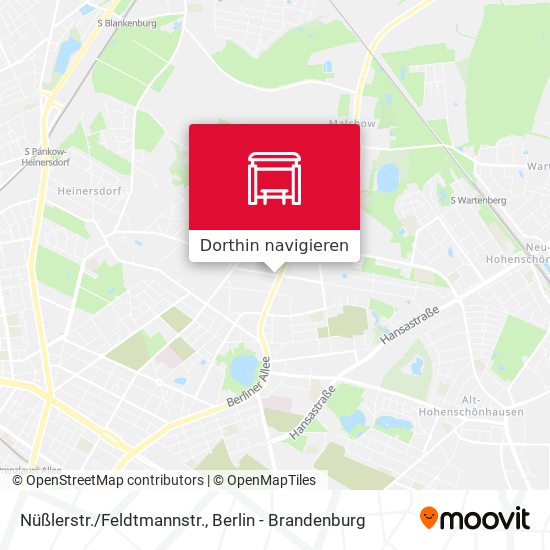 Nüßlerstr./Feldtmannstr. Karte