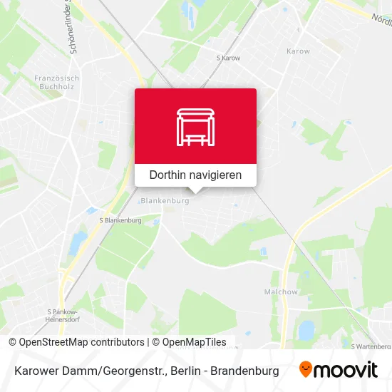 Karower Damm/Georgenstr. Karte