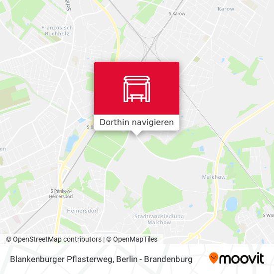 Blankenburger Pflasterweg Karte